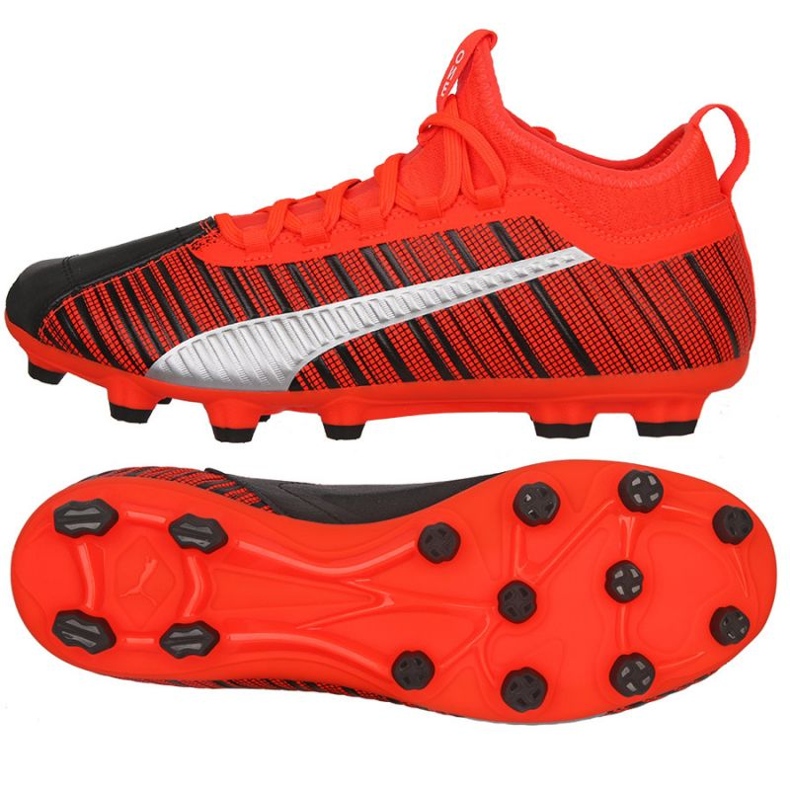 Puma One 5.3 HG M 105647 01 orange oranges et rouges Puma One 5.3 HG M 105647 01 orange oranges et rouges