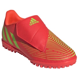 Chaussures Adidas Predator Edge.4 V Tf Jr GV8480 rouge oranges et rouges
