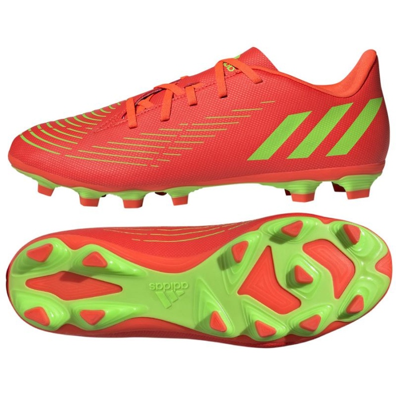 Chaussures adidas Predator Edge.4 FxG M GW0991 rouge oranges et rouges Chaussures adidas Predator Edge.4 FxG M GW0991 rouge oranges et rouges