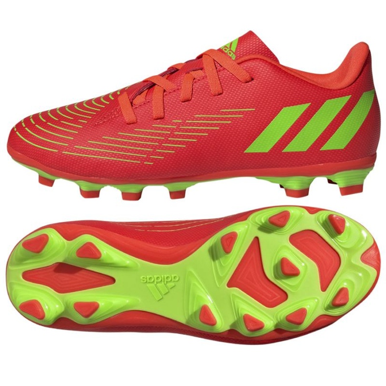 Chaussures adidas Predator Edge.4 FxG Jr GW0970 néon orange oranges et rouges