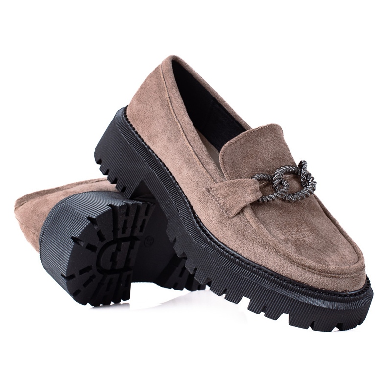 SHELOVET Mocassins Sur La Plateforme brun SHELOVET Mocassins Sur La Plateforme brun
