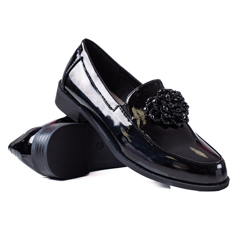 SHELOVET Mocassins femme le noir