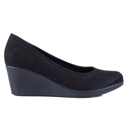 SHELOVET Escarpins compensés classiques le noir SHELOVET Escarpins compensés classiques le noir