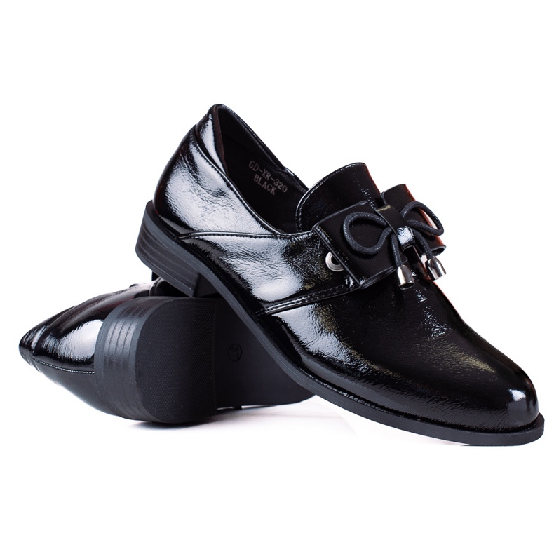 SHELOVET Mocassins Avec Un Noeud le noir SHELOVET Mocassins Avec Un Noeud le noir