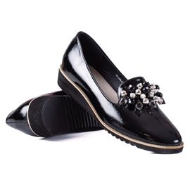 SHELOVET Mocassins femme le noir