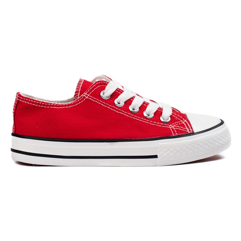 Baskets à lacets pour enfants Vico rouge