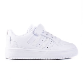 Baskets pour enfants Shelovet en cuir écologique blanc