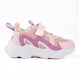 Baskets pour enfants Shelovet avec velcro rose violet Baskets pour enfants Shelovet avec velcro rose violet