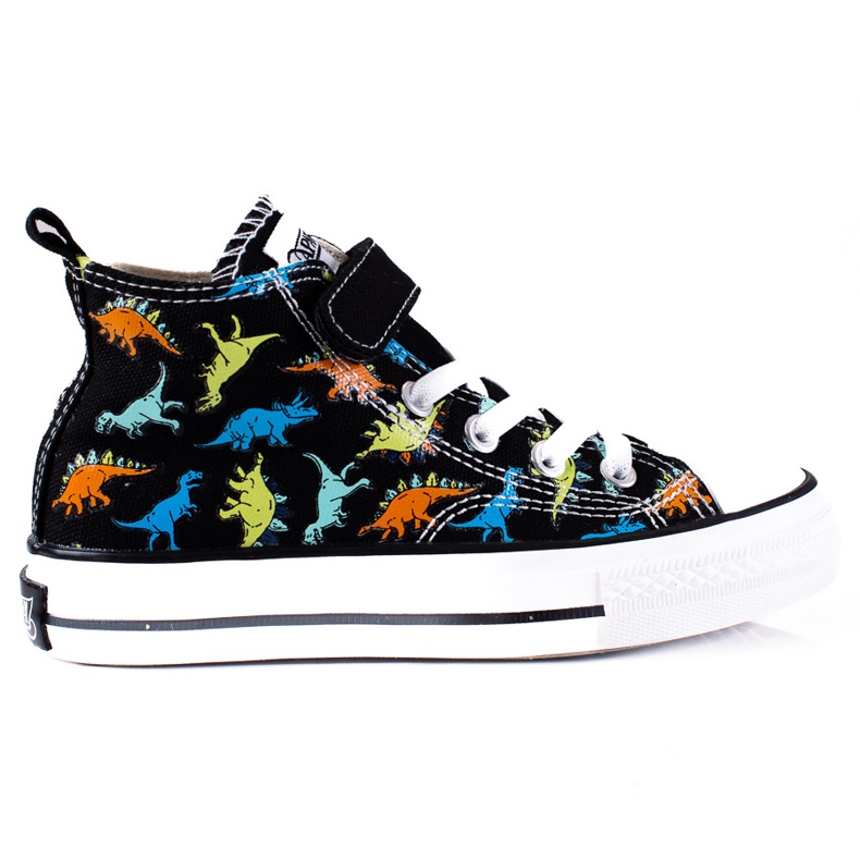 Dinosaures noirs High Shelovet garçon le noir multicolore