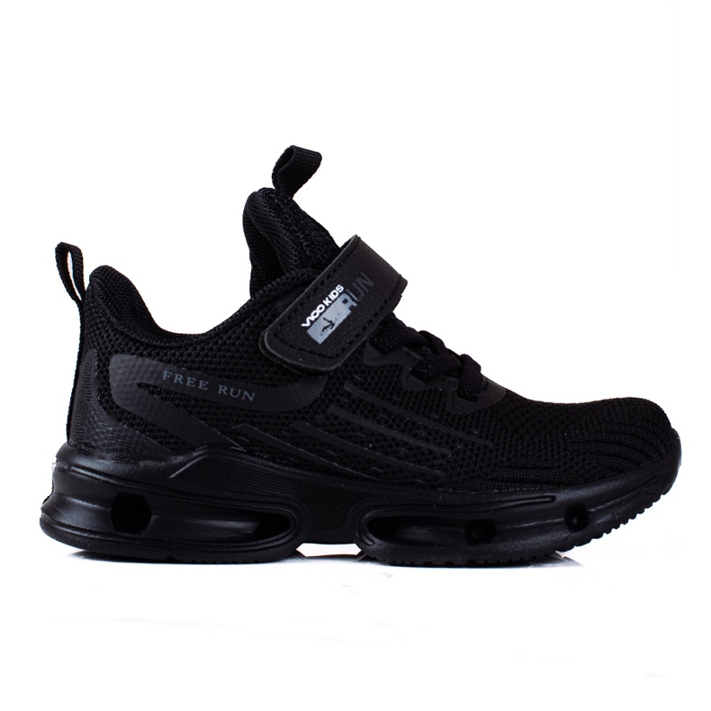 Baskets garçon Vico, tissu noir le noir Baskets garçon Vico, tissu noir le noir