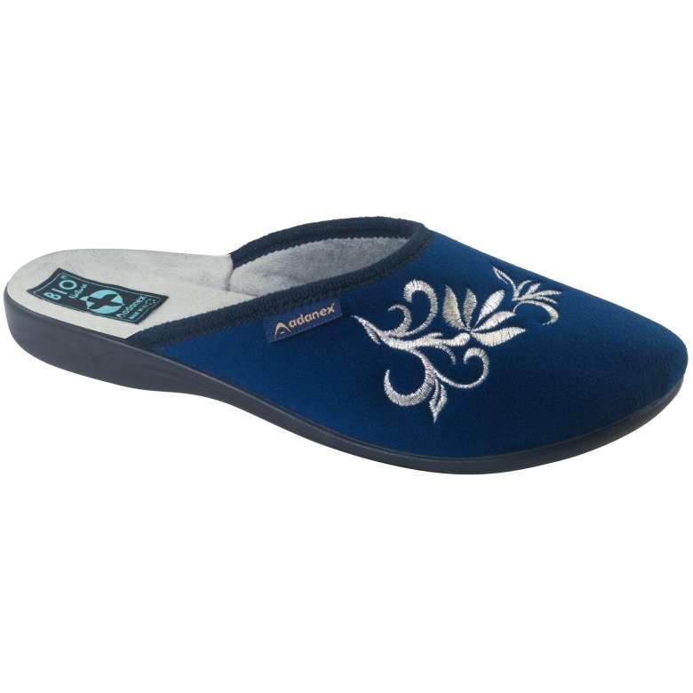 Adanex 27860 chaussons en velours bleu marine