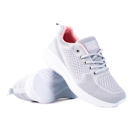 Chaussures de sport SHELOVET gris clair pour femmes avec laçage