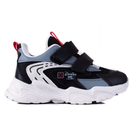 Baskets garçon Shelovet à semelle épaisse noir