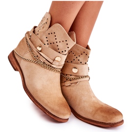 WS1 Bottines En Daim Sur Un Compensé Caché Beige Verine