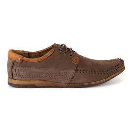 KOMODO Chaussures Mocassins homme cuir 875 marron brun