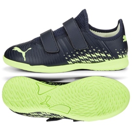 Chaussures Puma Future Z 4.4 It V Jr 107020 01 bleu marin vert bleu et bleu marine