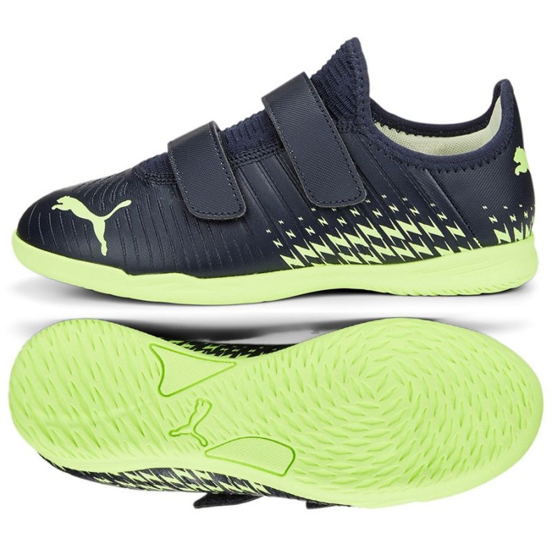 Chaussures Puma Future Z 4.4 It V Jr 107020 01 bleu marin vert bleu et bleu marine