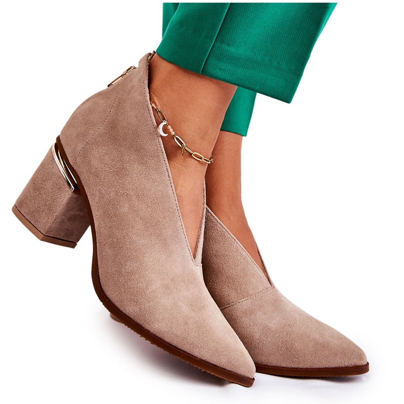 Bottes en cuir à talons hauts Laura Messi Beige clair 2344 Bottes en cuir à talons hauts Laura Messi Beige clair 2344