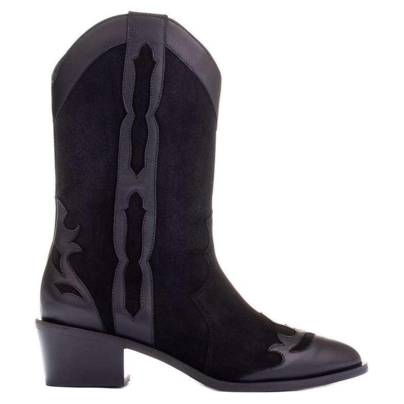 Marco Shoes Bottes en daim naturel noir le noir