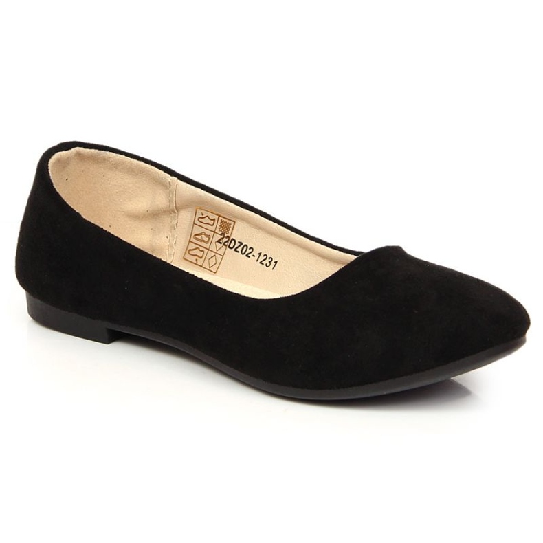 Ballerines éco suède eVento Jr EVE358B noir le noir