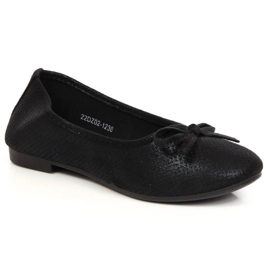 Ballerines à nœud eVento Jr EVE359C noir le noir