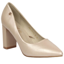 Escarpins sur le poste beige Vinceza W JAN126B Escarpins sur le poste beige Vinceza W JAN126B