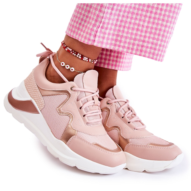 PG1 Baskets à la mode pour femmes Rose Allie