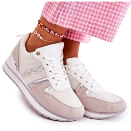 PG1 Chaussures de Sport Classiques pour Femme Blanc Elenes rose