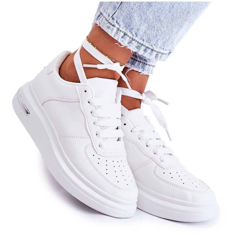 PG1 Chaussures de sport classiques en éco-cuir Blanc Jennys blanche