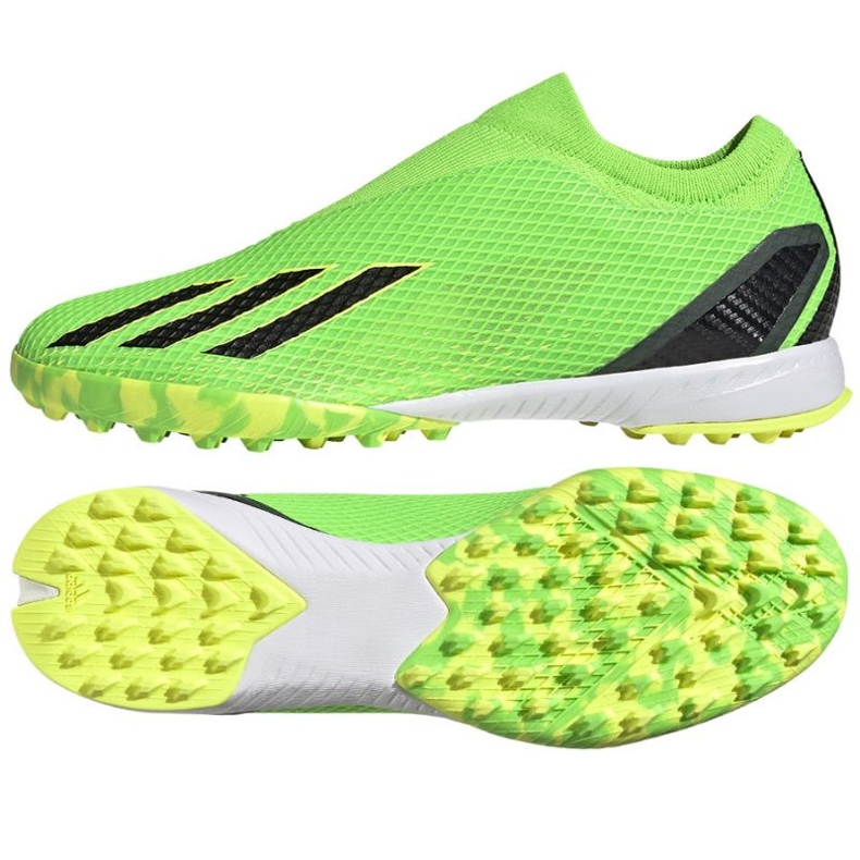 Chaussures de football Adidas X Speedportal.3 Ll Tf GW8475 vert vert Chaussures de football Adidas X Speedportal.3 Ll Tf GW8475 vert vert