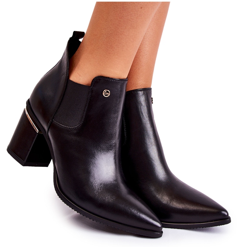 Bottes en cuir à talons hauts Laura Messi 2506 Noir le noir Bottes en cuir à talons hauts Laura Messi 2506 Noir le noir