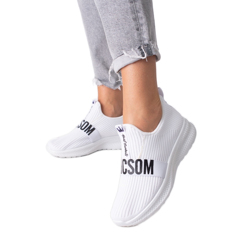 Baskets en textile femme Shelovet blanches