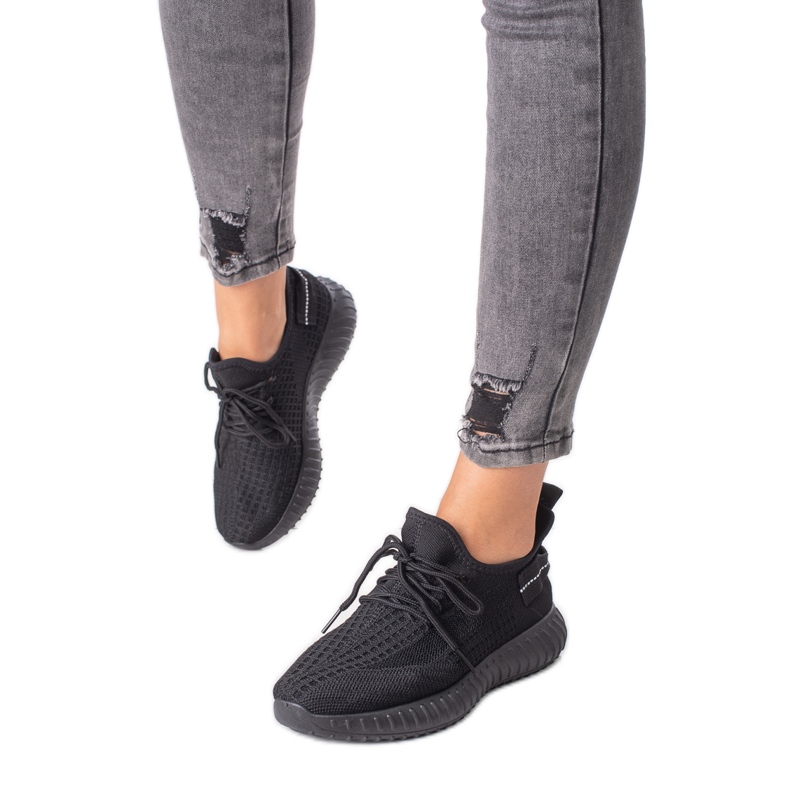 Baskets noires Shelovet pour femmes le noir