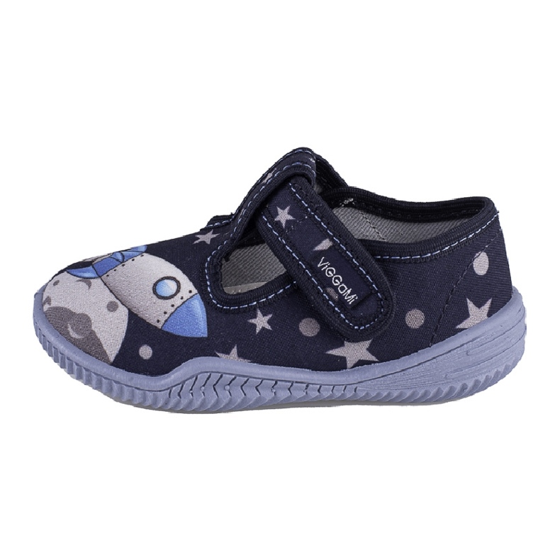 Chaussons garçon impression Viggami Pawełek bleu