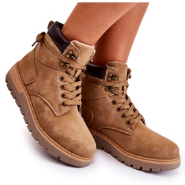 Bottines en cuir sur la plateforme Ressa marron brun Bottines en cuir sur la plateforme Ressa marron brun