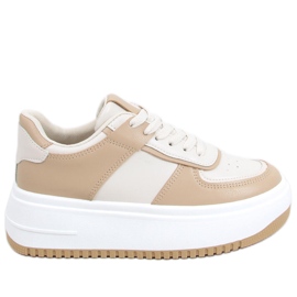Baskets femme Dhara Beige blanc