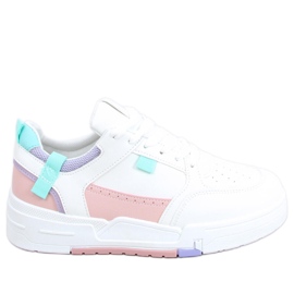 Baskets Cruz roses blanche multicolore