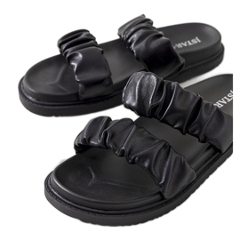 PA1 Pantoufles noires pour femmes de Buzaco
