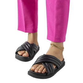 Chaussons noirs sur la plateforme Daintree le noir