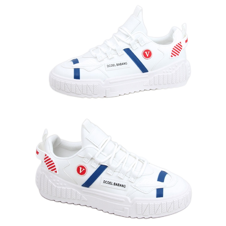 Baskets Bang Red blanche rouge