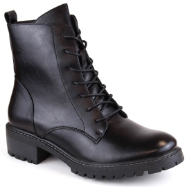Bottines femme Vinceza noires à ornements
