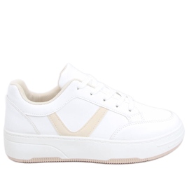 Ikke Baskets beiges blanche
