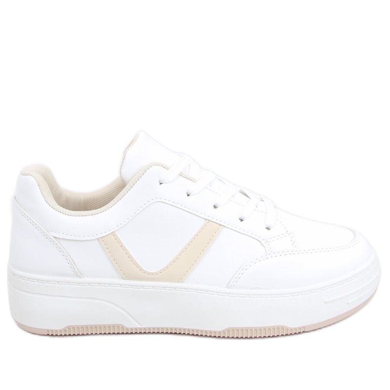 Ikke Baskets beiges blanche