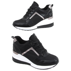 Baskets compensées Wisto noires le noir