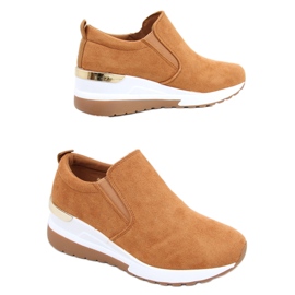 Chaussures compensées Biflo Camel brun