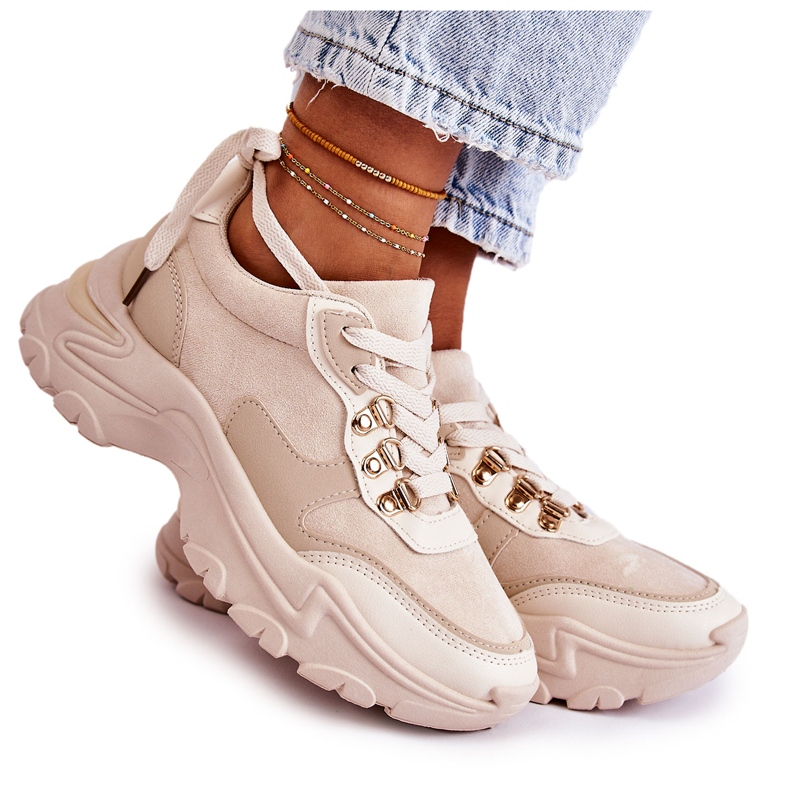 PG1 Chaussures de sport en daim pour femme Baskets Beige clair Britany PG1 Chaussures de sport en daim pour femme Baskets Beige clair Britany