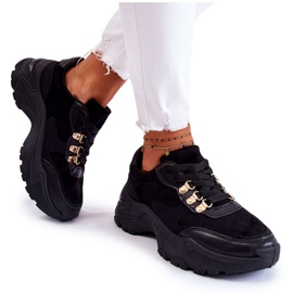 PG1 Chaussures De Sport En Daim Pour Femmes Baskets Noir Britany