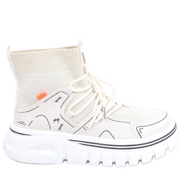 Chaussures de sport chaussettes Malin Beige