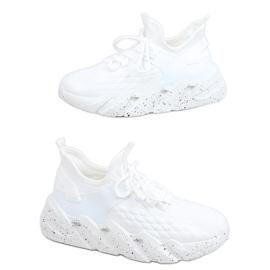 Chaussures de sport chaussettes Indu White blanche