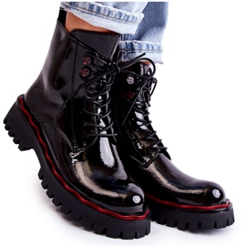 Bottes pour femmes nouées noires Sherill le noir